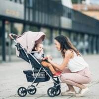 Прогулянкова коляска FreeON LUX Premium Beige-Black (44701)