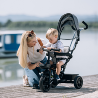 Трехколесный детский велосипед Free2Move Sport Black Grey (44169)