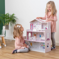 Дерев'яний іграшковий будиночок FreeON, сірий (47306)