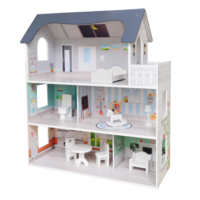 Дерев'яний іграшковий будиночок FreeON, сірий (47306)