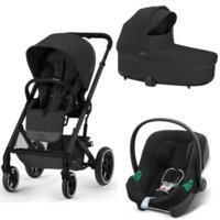 Коляска 3 в 1 Cybex Balios S BLK Moon Black з автокріслом Aton B2 (522005361) 