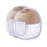 Электрический портативный двойной молокоотсос Baboo, коричневый (2-012) 