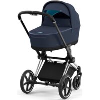 Коляска 2 в 1 Cybex Priam Lux Nautical Blue/Onyx Black, шасси Chrome Black (947739499)
