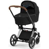 Коляска 2 в 1 Cybex Priam Sepia Black, шасси Chrome Brown (799733319)