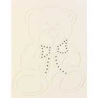 Дитяче ліжечко Верес Соня ЛД-8 без ящика Ведмедик зі стразами Слонова кістка