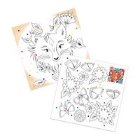 Художній комплект для малювання-розмальовка Djeco Лісові друзі (DJ09657)