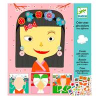 Художній  комплект з наклейками DJECO Каламбур (DJ08934) 