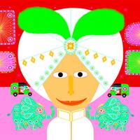 Художній  комплект з наклейками DJECO Каламбур (DJ08934)