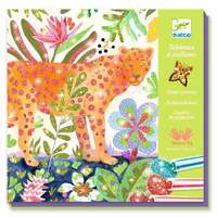 Художественный комплект DJECO для рисования блестками Тропики (DJ09509) 