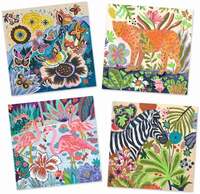 Художній комплект DJECO для малювання блискітками Тропіки (DJ09509)