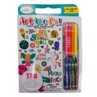 Розмальовка Let's craft Все про тебе з наліпками та восковою крейдою (AEG001) 