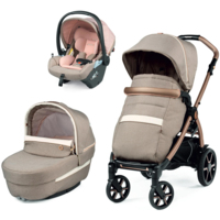 Універсальна коляска 3 в 1 Peg-Perego Book Mon Amour Lounge, рожеве золото (PACK-BOOK31LG00011) 