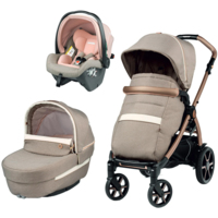 Універсальна коляска 3 в 1 Peg-Perego Book Mon Amour SLK, рожеве золото (PACK-BOOK31SLK0011) 