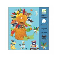 Набір наклейок для аплікації Djeco Створи тварину (DJ08932) 