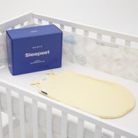 Демісезонна постіль Sonto Sleepset Сталева блакить, із заокругленими кутами, 120 х 60 см (0533)