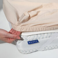 Літня постіль Sonto Sleepset М'ятне срібло, з прямими кутами, 120 х 60 см (0220)