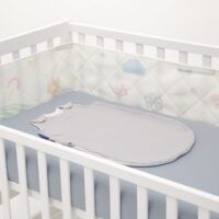 Літня постіль Sonto Sleepset Попелястий камінь, з прямими кутами, 120 х 60 см (0236) 