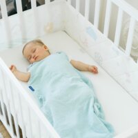 Літня постіль Sonto Sleepset Мʼятне срібло, із заокругленими кутами, 120 х 60 см (0540)