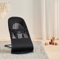 Шезлонг BABYBJÖRN Balance Soft Cotton Black/Dark Grey (7317680050229)