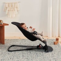 Шезлонг BABYBJÖRN Balance Soft Cotton Black/Dark Grey (7317680050229)