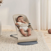 Шезлонг BABYBJÖRN Balance Soft Cotton/Jersey Beige/Grey (7317680051837)