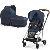 Коляска 2 в 1 Cybex Mios 4.0 Lux Nautical Blue, шасі Chrome Brown (250708072531) 