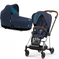 Коляска 2 в 1 Cybex Mios 4.0 Lux PLUS Midnight Blue, шасі Chrome Brown (250708592585) 