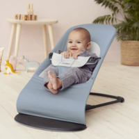 Шезлонг BABYBJÖRN Balance Soft Cotton/Jersey Blue/Grey (7317680050458)