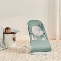 Шезлонг BABYBJÖRN Balance Soft Cotton/Jersey Light Sage/Grey (7317680051707)