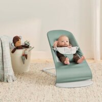 Шезлонг BABYBJÖRN Balance Soft Woven/Jersey Light Sage/Grey (7317680052704)