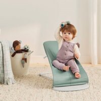 Шезлонг BABYBJÖRN Balance Soft Woven/Jersey Light Sage/Grey (7317680052704)