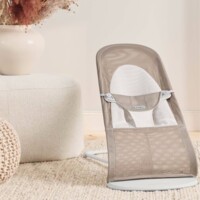 Шезлонг BABYBJÖRN Balance Soft MESH Grey Beige/White (7317680051448)