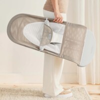 Шезлонг BABYBJÖRN Balance Soft MESH Grey Beige/White (7317680051448)