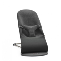 Шезлонг BabyBjorn Bliss 3D Jersey Charcoal Grey, рама Dark Grey (7317680060761) 