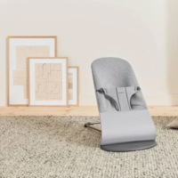 Шезлонг BabyBjorn Bliss 3D Jersey Charcoal Grey, рама Dark Grey (7317680060761)