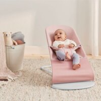 Шезлонг BabyBjorn Bliss 3D Jersey Light Grey, рама Dark Grey (7317680060723)