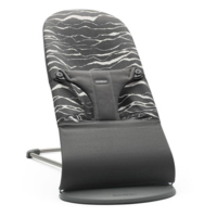 Шезлонг BabyBjorn Bliss Cotton Anthracite Landscape Print, рама Dark Grey (7317680060273) 