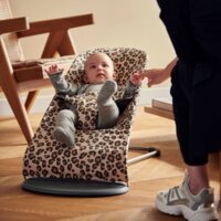Шезлонг BabyBjorn Bliss Cotton Black, рама Dark Grey (7317680060167)