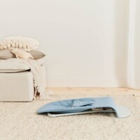 Шезлонг BabyBjorn Bliss Cotton Blue Petal Quilt, рама Light Grey (7317680061232)