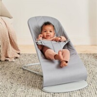 Шезлонг BabyBjorn Bliss Cotton Petal Quilt Light Grey, рама Light Grey (7317680061249)