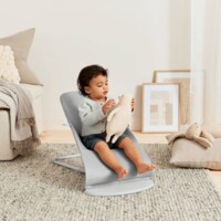 Шезлонг BabyBjorn Bliss Cotton Petal Quilt Light Grey, рама Light Grey (7317680061249)