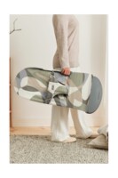 Шезлонг BabyBjorn Bliss Cotton Puzzel Print Khaki/Green, рама Dark Grey (7317680060396)