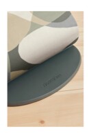 Шезлонг BabyBjorn Bliss Cotton Puzzel Print Khaki/Green, рама Dark Grey (7317680060396)