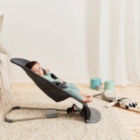 Шезлонг BabyBjorn Bliss Mesh Anthracite, рама Dark Grey (7317680060136)