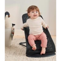 Шезлонг BabyBjorn Bliss Mesh Black, рама Black + іграшка Googly Eyes Black & White (7317686060253)