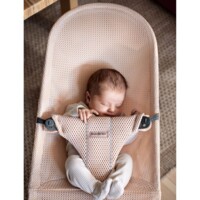 Шезлонг BabyBjorn Bliss Mesh Pearly pink, рама Dark Grey (7317680060013)