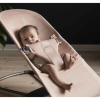 Шезлонг BabyBjorn Bliss Mesh Pearly pink, рама Dark Grey (7317680060013)