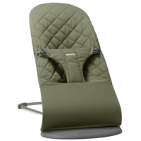Шезлонг BabyBjorn Bliss Woven Dark green, рама Dark Grey (7317680060464) 