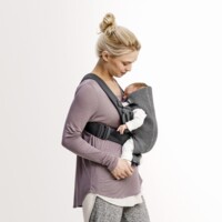 Рюкзак-кенгуру BabyBjorn Mini 3D Jersey Dark grey (7317680210845)