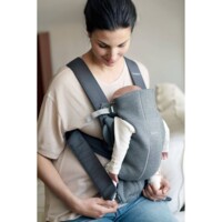 Рюкзак-кенгуру BabyBjorn Mini 3D Jersey Dark grey (7317680210845)